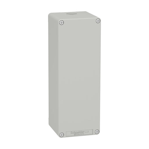 Schneider Electric - Gehäuse für Befehls- und Meldegeräte Leergehäuse XAP, Metall XAPD44 grau, ohne Bohrung