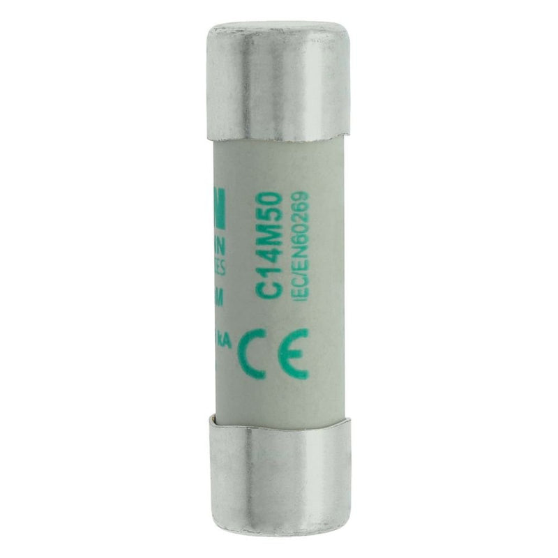 Eaton - Zylindrische Sicherung Sicherungseinsatz Nieders. CYLINDRICA#C14M50 50A AC 400V 120kA − 10 Stück