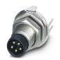 Phoenix Contact - Rundsteckverbinder, feldkonfektionierbar (Industriesteckverbinder) Einbausteckverbinder SACC-DSI-M8M#1424242 − 20 Stück