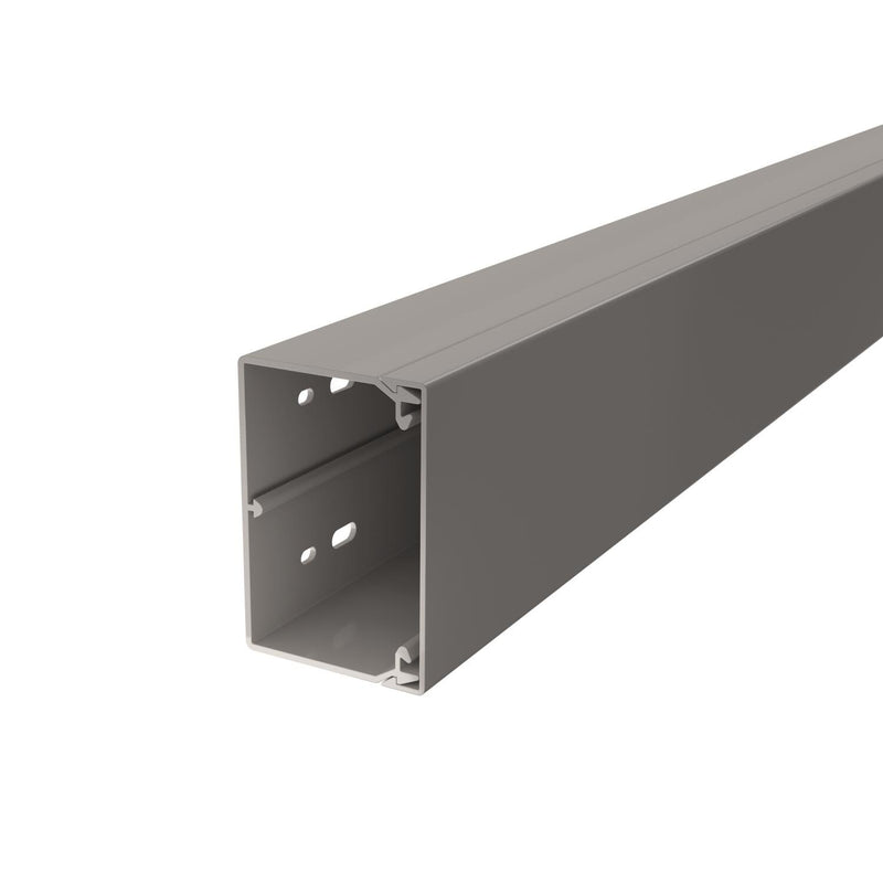 OBO Bettermann - Leitungsführungskanal Wand+Deckenkanal m.Obert. WDK60090GR 60x90mm,PVC − 2 Meter