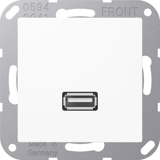 Jung - Multifunktions-Anschlussdose Multimedia-Anschluss aws MA A 1122 WW USB m.Tragring
