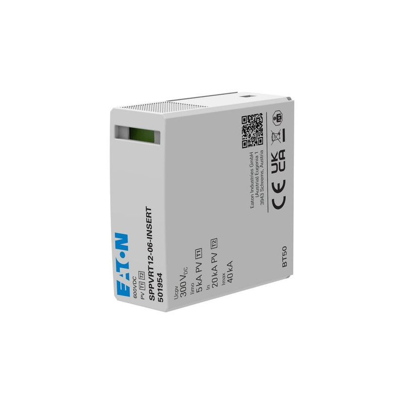 Eaton - Zubehör/Ersatzteile für Erdung und Blitzschutz PV-Überspannungsschutz SPPVRT12-06-INSERT 600V,Klasse1und2
