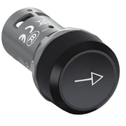 ABB Stotz S&J - Drucktaster, Komplettgerät Drucktaster CP9-1015 schwarz,Pfeil 1S+1OE