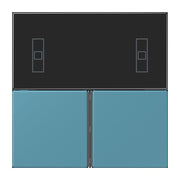 Jung - Abdeckung/Bedienelement für Installationsschalterprogramme Tastensatz 3fach LC 4093 TSA 212 ceruleen vif