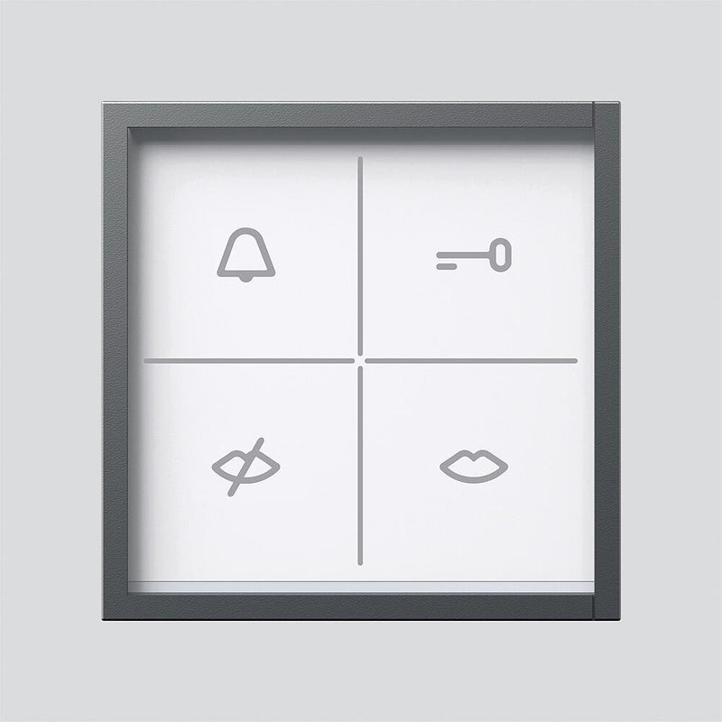 Siedle&Söhne - Funktionsmodul für Türkommunikation Zustandsanzeige-Modul ZAM 600-01 DG dunkelgrau-Glimmer