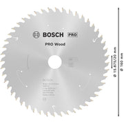 Bosch - Kreissägeblatt PRO Wood cordless 2608837678 Kreissägeblatt 160 x