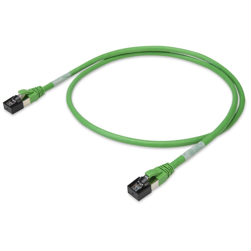 WAGO - Patchkabel Kupfer Industrie ETHERNET-Leitung RJ-45 756-1250/1013-010 RJ-45,grün − 1 Stück