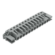 WAGO - Leiterplattensteckverbinder THT-Federleiste abgewink. 232-242/047-000 Rastermaß 5mm,grau − 25 Stück