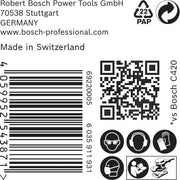 Bosch - Schleifpapier/Schleifvlies EXP Schwingschleifblatt 93 2608901049(VE50) x186 mm, 8Loch, K320