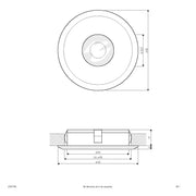EVN Lichttechnik - Downlight/Strahler/Flutlicht LED-Einbauleuchte L23031302 3000K alu