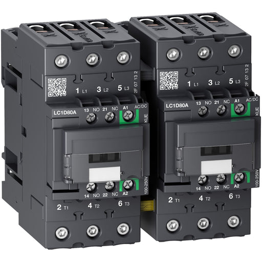 Schneider Electric - Schützkombination Wendeschützkombination 3p LC2D80ABBE 37kW 400V AC3 80A