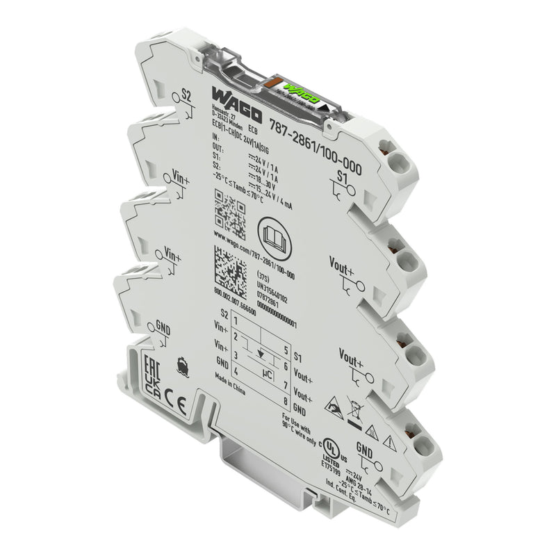 WAGO - Stromüberwachungsgerät Elektron. Schutzschalter 787-2861/100-000 DC 24 V
