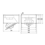 Maico - Ventilator für Kanaleinbau Kanalventilator DSK 31 EC schallg.1Ph,600x350
