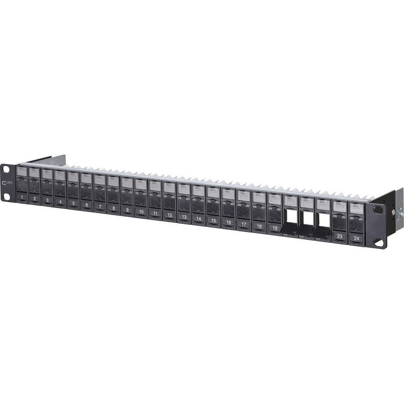 Metz Connect - Frontpanel/Patchpanel leer (Schaltschrank) Modulträger 24 Port sw 130920-BK-E 1HE 482,6mm(19") − 1 Stück