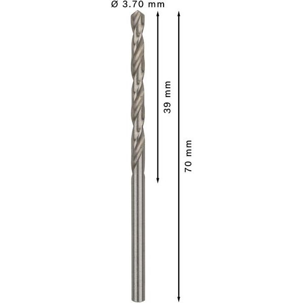 Bosch - Bohrer PRO Metal HSS-G 2608585483 Spiralbohrer 3,7 x