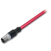 WAGO - Patchkabel Kupfer Industrie sercos Leitung M12D-Steck. 756-1601/060-050 axial,4-polig,rot