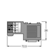 Turck - Rundsteckverbinder, feldkonfektionierbar (Industriesteckverbinder) Sub-D Steckverbinder 6ES7972-0B #6780102 konfektionierbar − 1 Stück