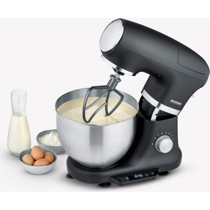 Severin - Küchenmaschine KM 3898 eds-geb./sw integr. Waaage