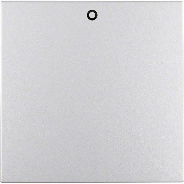 Berker - Abdeckung/Bedienelement für Installationsschalterprogramme Wippe alu matt 16221404 mit Aufdruck 0