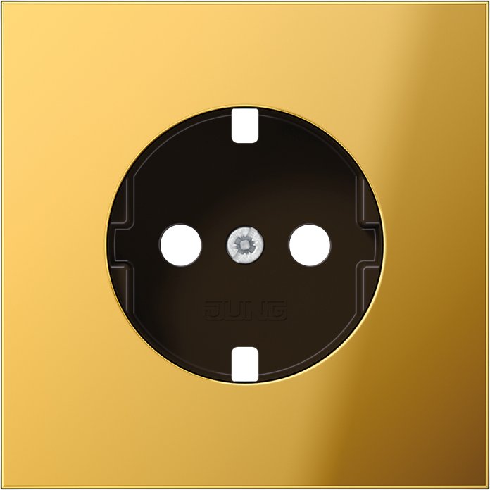 Jung - Abdeckung/Bedienelement für Installationsschalterprogramme Platte GO 1520 PL f.SCHUKO Steckdose
