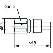Telegärtner - Koax-Steckverbinder SMC-Kabelbuchse AU 100024908 RG405/U,1671A,UT-85 − 5 Stück
