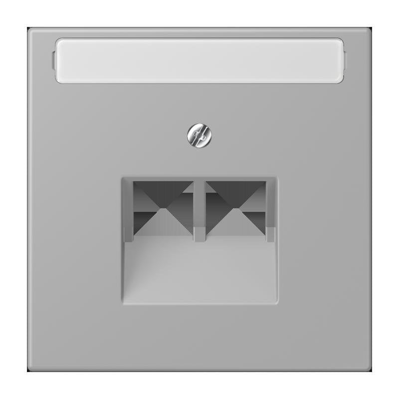 Jung - Einsatz/Abdeckung für Kommunikationstechnik Abdeckung für IAE/UAE LC 969-2 NAUA 204 gris moyen (32012)