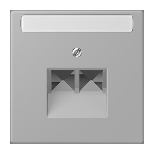 Jung - Einsatz/Abdeckung für Kommunikationstechnik Abdeckung für IAE/UAE LC 969-2 NAUA 204 gris moyen (32012)