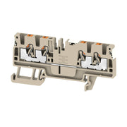 Weidmüller - Durchgangs-Reihenklemme Klemme A4C 2.5 DL PUSH IN, 2.5 mm² − 100 Stück