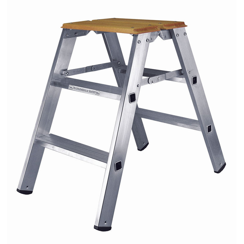 ILLER-LEITER - Stufenleiter Montagetritt Alu 56702 2x2 Stufen