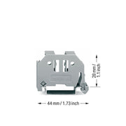 WAGO - Endklammer/-halter für Reihenklemme Endklammer 249-117 10mm breit grau − 25 Stück