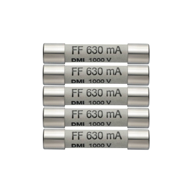 Testo - Zylindrische Sicherung Ersatz-Sicherungen 0590 0006 (VE5) 630mA/1000 V − 1 Packung