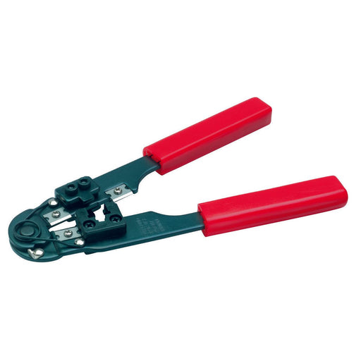 Cimco Werkzeuge - Presswerkzeug Kabelschuhe/Verbinder, Aderendhülsen, Schirmanschluss Crimpzange 106118 WE-8pol. RJ45