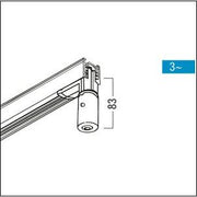Zumtobel Group - Elektrisches Zubehör/Ersatzteile für Leuchten Pendel-Adapter 3ph sw 3CU ADAPT #60280072 ANSCHL-GEH BK