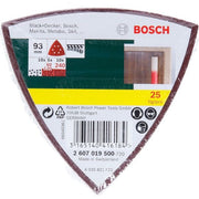 Bosch - Schleifpapierset Schleifblatt-Set für 2607019500 Deltaschleifer 93 mm