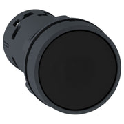 Schneider Electric - Drucktaster, Komplettgerät Schwarzer Drucktaster XB7NA21 D22, flach, sw, 1S − 10 Stück