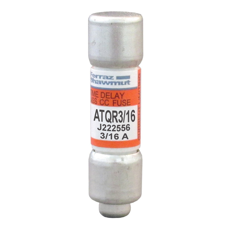 Mersen - Zylindrische Sicherung Sicherungseinsatz Class CC ATQR3/16 T ATQR 10x38 0,19A − 10 Stück