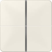 Jung - Abdeckung/Bedienelement für Installationsschalterprogramme Tastensatz 4-fach ws CD 404 TSA komplett − 1 Stück