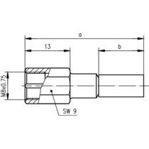 Telegärtner - Koax-Steckverbinder FME-Kabelstecker 100025646 LC cr/cr − 5 Stück