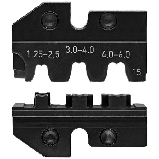 Knipex - Einsatz für Presswerkzeug Kabelschuhe/Verbinder, Aderendhülsen, Schirmanschluss Crimpeinsatz 97 49 15 für Fahnenstecker