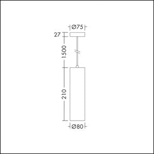THORNeco - Mechanisches Zubehör/Ersatzteile für Leuchten Leuchtenzubehör LILY PENDANT CAN WH