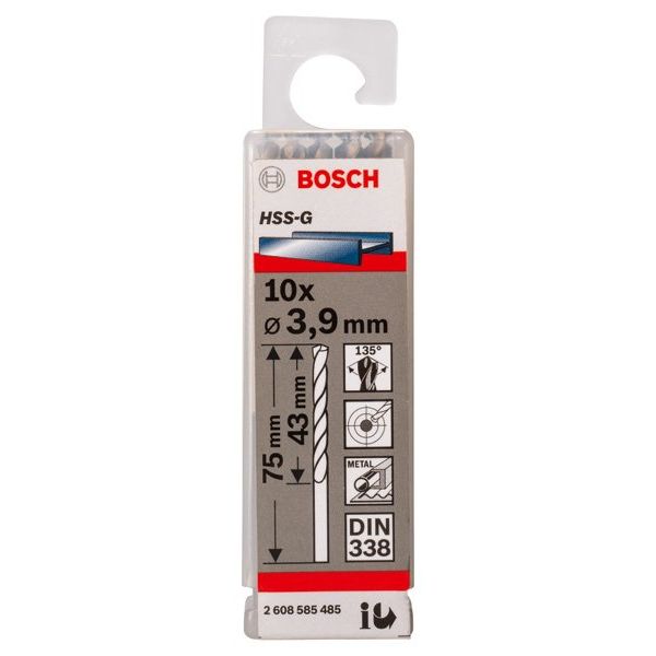 Bosch - Bohrer PRO Metal HSS-G 2608585485 Spiralbohrer 3,9 x