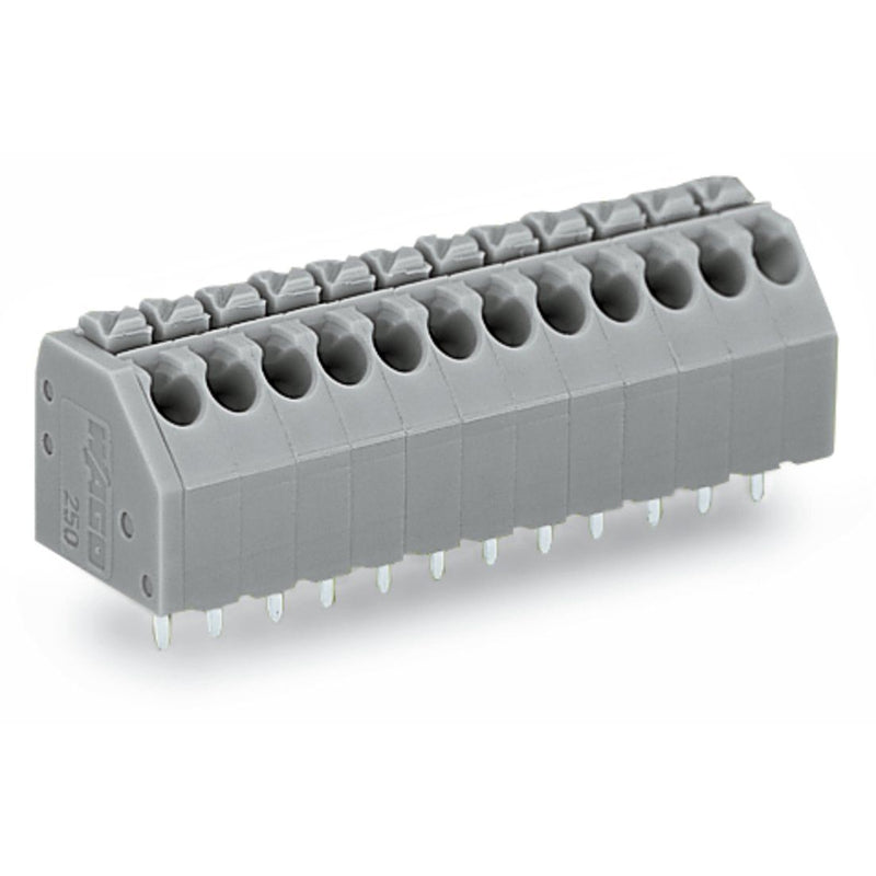 WAGO - Leiterplattenklemme 250-108/000-014 Drücker,1,5mm²,braun − 40 Stück