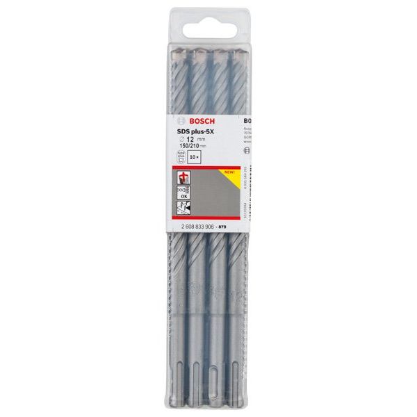 Bosch - Bohrer PRO SDS plus-5X 2608833906VE(10) Hammerbohrer 12 x