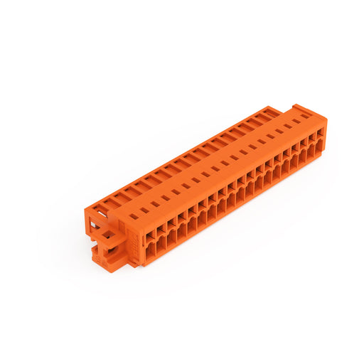 WAGO - Kabelsteckverbinder für Leiterplattensteckverbinder 1-Leiter-Stiftleiste 734-349/019-000 CAGECLAMP,1,5mm²,or − 25 Stück