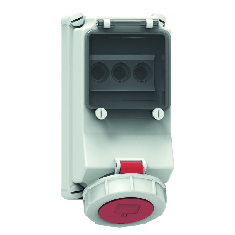Bals Elektrotech - CEE-Steckdose abschaltbar, abgesichert (IEC 60309) Wandsteckdose abgesichert 15115 32A 4p 400V 6h IP67