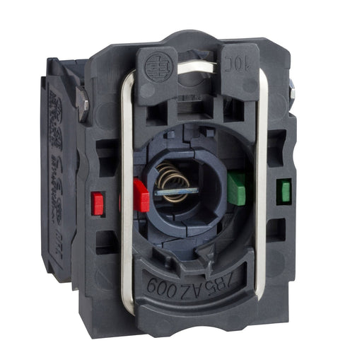 Schneider Electric - Lampenfassungsblock für Befehls- und Meldegeräte Hilfsschalterblock ZB5AW065 1S 1Ö m.Lampenfass