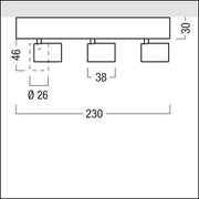Zumtobel Group - Downlight/Strahler/Flutlicht LED - Akzentstrahler SUP2 S 3/L #42184412 3000K dim weiß