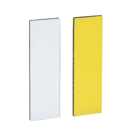 Schneider Electric - Bezeichnungsschild für Befehlsgeräte Leerschild ZBY0102 ws/ge 8x27 − 10 Stück