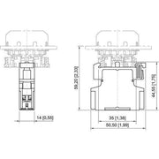 Stahl - Hilfsschalterblock Kontaktelement 8082/3-21-1-0