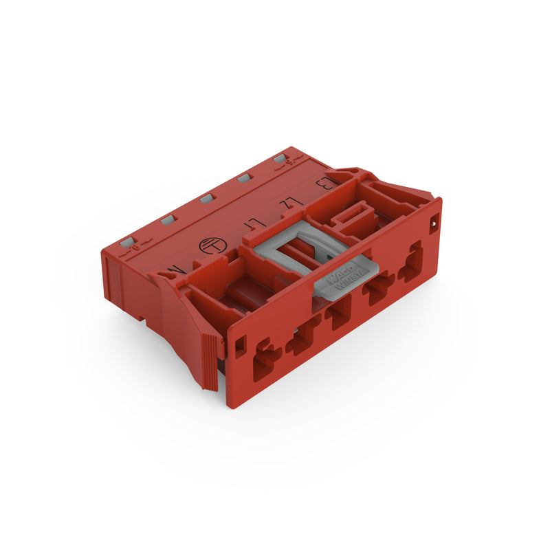 WAGO - Geräteanschluss für steckbare Gebäudeinstallation Snap-In-Stecker 770-2315 5-polig,Kod. P,rot − 50 Stück